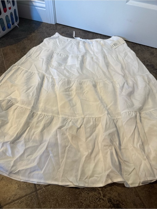 a new day Dresses & Skirts - 🫜Tiered White Women’s Skirt - Lightweight Summer Layered Design